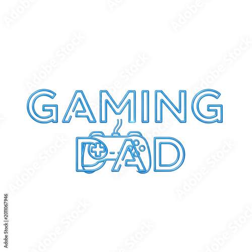 Colorful gaming bad text logo with playful font isolated on transparent background