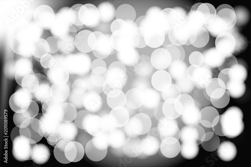 Defocused bokeh lights abstract background soft white and gray tones