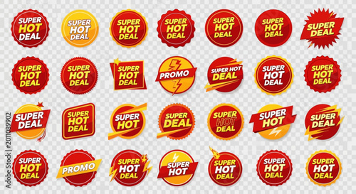 Photos Super Hot Deal Sale Tags Collection - Special Offer, Discount, Promotion Icons