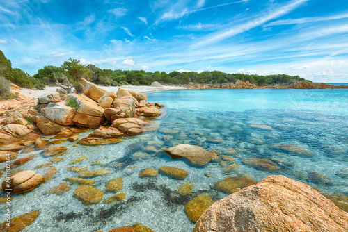 Unbelivable view of Capriccioli beach in Costa Smeralda.