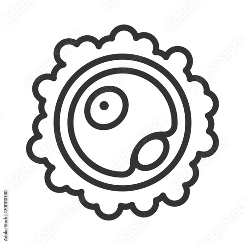 Photos Ovum egg linear icon