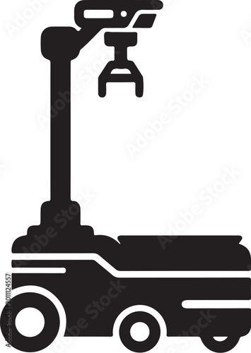 Black golf cart, golf buggy icon, vector silhouette, golf vehicle