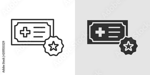 Bilde på lerret Medical Subscription Icon representing recurring healthcare services, medicine delivery plans, digital health memberships, and ongoing access to medical support and wellness programs