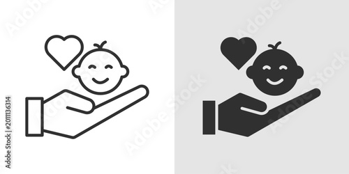 Child Health Icon representing pediatric care, child wellness, and healthy development.