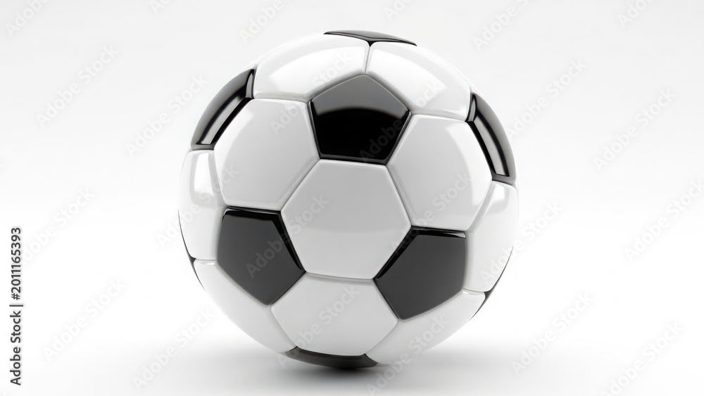 Naklejka premium Classic soccer ball