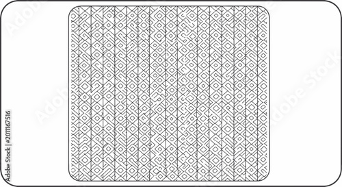 Obraz na płótnie Gray and white woven fabric texture.