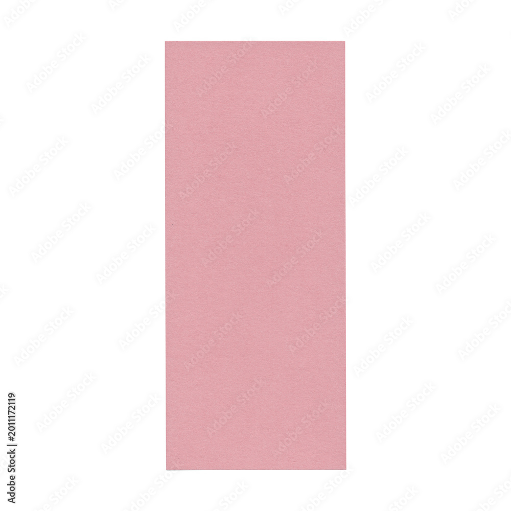Fototapeta premium Minimal Pink Blank Paper Sheet