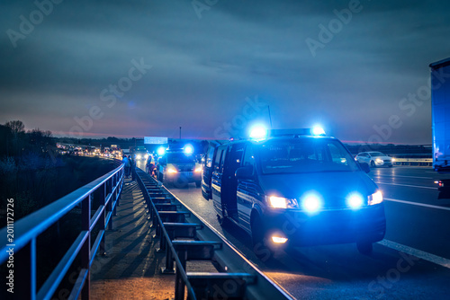 Obraz na płótnie Unfall auf der Autobahn