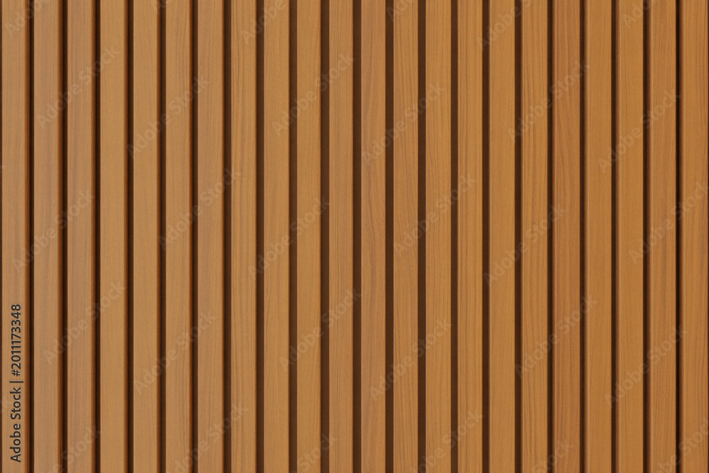 Fototapeta premium Brown wooden slats background, texture for design