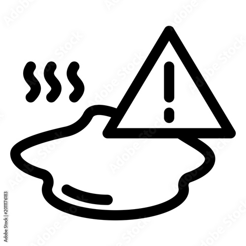 Fotografía Toxic Dangerous Liquid Waste Hazard Icon