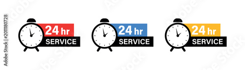 24 Hour Customer Support Buttons Icon Pack