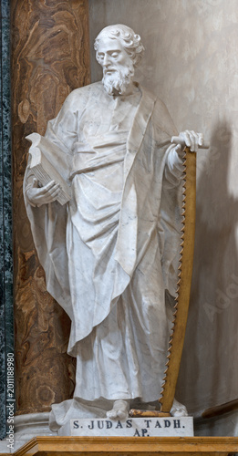 Tableau sur toile BERGAMO, ITALY - MARCH 21, 2026: The statue of St