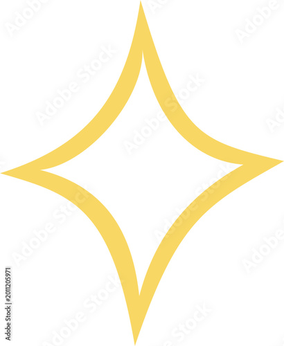 vector illustration of a golden star