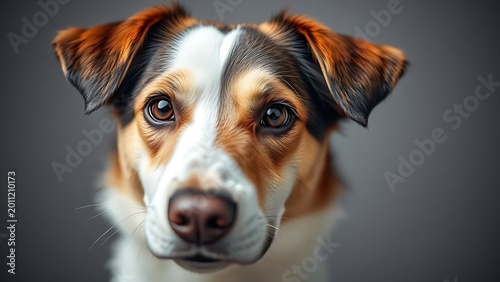 liberality. Closeup portrait of an adorable dog with soft lighting and copy space. wildlife magazines, conservation campaigns, designed for nature documentaries and education.