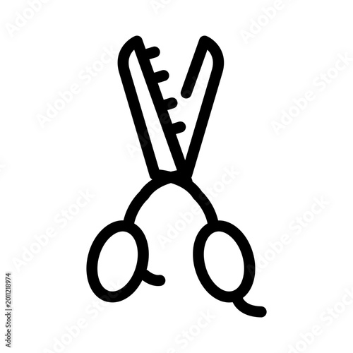 Hair scissor icon
