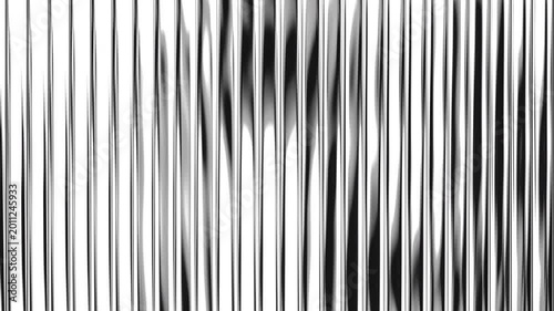 Reeded glass looped animation. Ribbed glass abstract background with refraction effect.