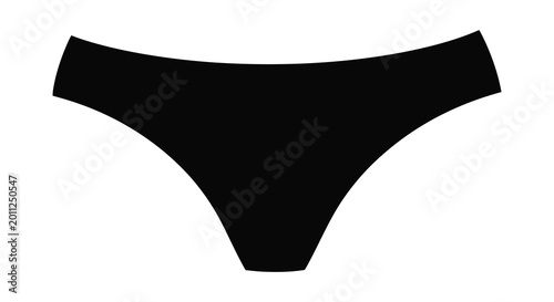 Cuadro en lienzo Women s bikini bottoms silhouette high quality professional