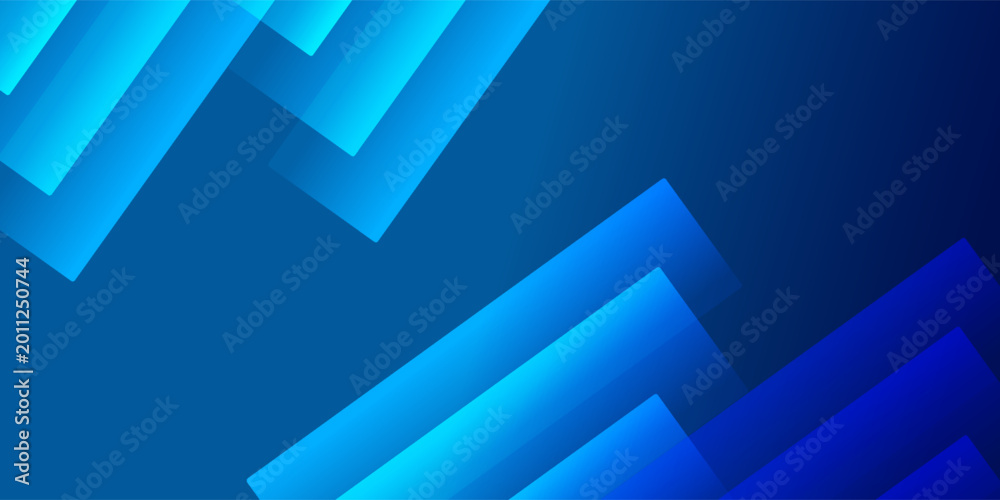 Fototapeta premium Blue abstract geometric background. Suit for business, institution, conference, party, Vector illustration