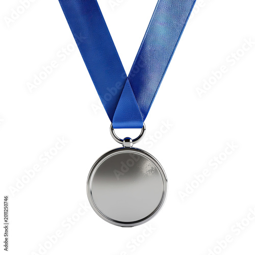 Silver Medal with Blue Ribbon