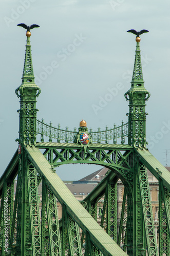 Liberty Bridge in Budapest, Hungary