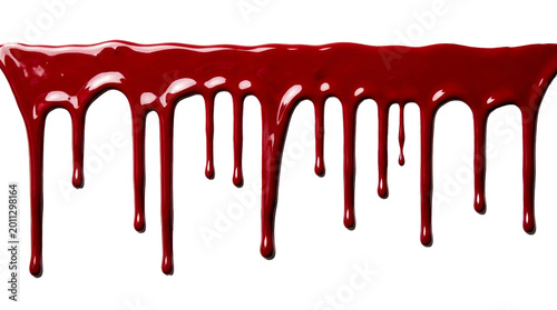 Fotografia dripping blood or red paint. horror image