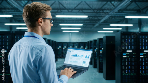 Data center network security server rack system administrator laptop cybersecurity IT engineer cloud computing. Quantum computing network security encryption future protection innovation