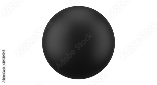 Bild auf Leinwand Matte black 3d sphere ball mockup