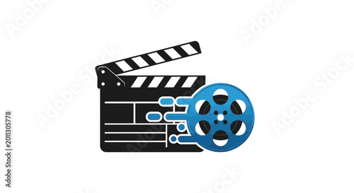 Film Clapper Board Movie Production Tool.