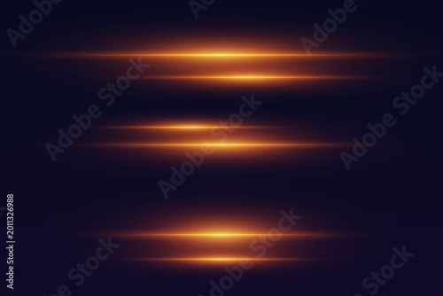 Abstract orange light trails creating speed and motion on dark background