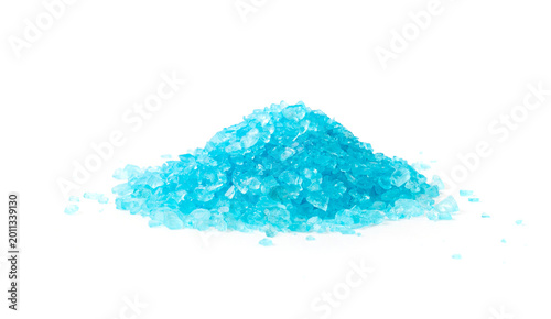 Tableau sur toile Blue crystals pile isolated