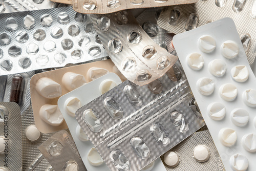 Empty medicine blister, used pill pack