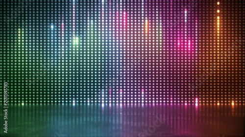 Abstract Neon Light Sound Wave Animation | Music Visualizer Background