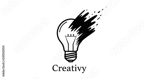 Cuadro en lienzo Light Bulb With Creative Idea Flash.
