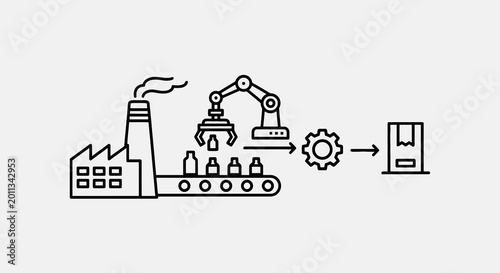 Photos Industrial Factory Production Line Process.