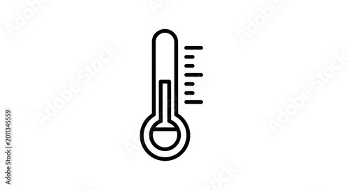 Fotografie Thermometer with rising temperature levels.