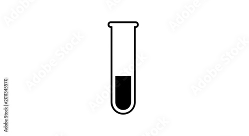 Фотография Laboratory test tube with liquid.