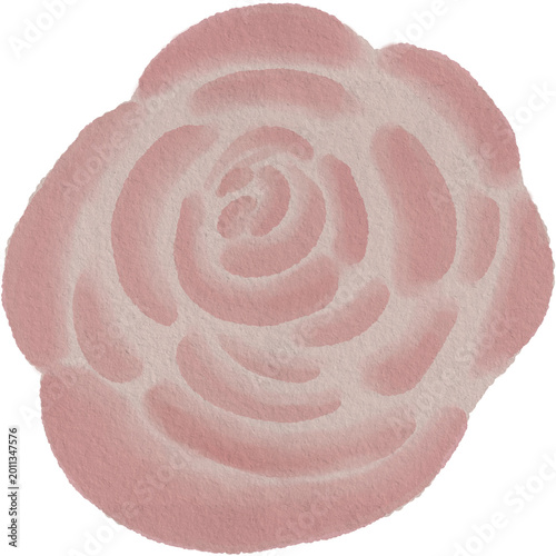 rose digital watercolor