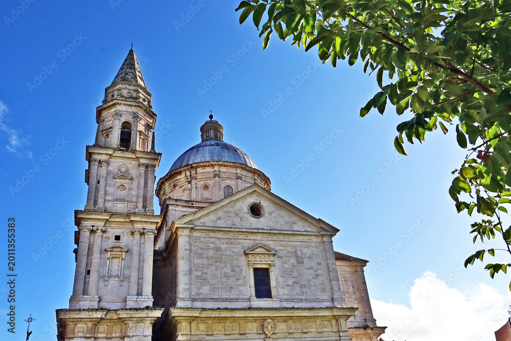 Naklejka premium Montepulciano, la Chiesa o Santuario della Madonna di San Biagio, Val d'Orcia, Toscana