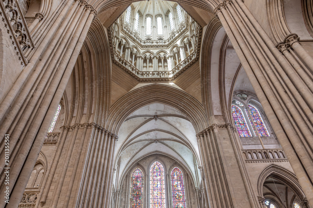 Fototapeta premium Cathedral of Our Lady, Coutances, France, interiors