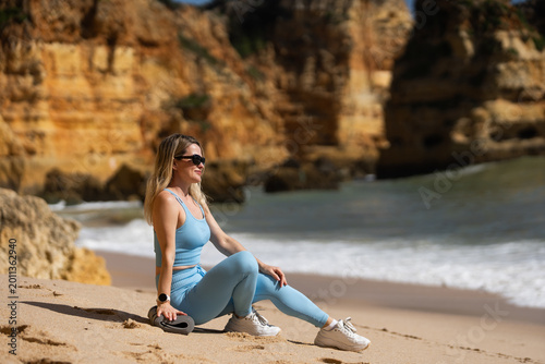 yoga on the coast and beach