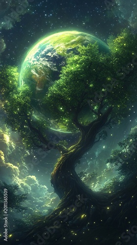 Cosmic Vision of a Sustainable World Through Art