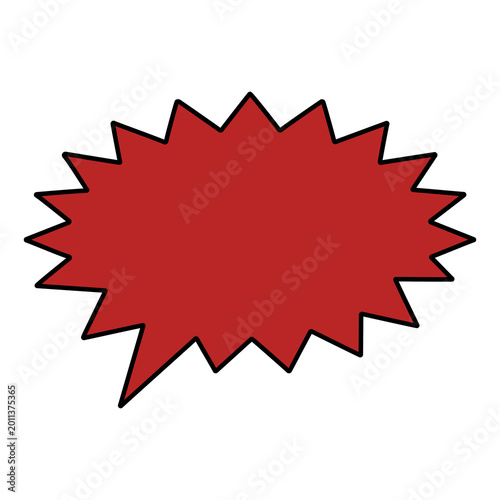 Comic speech bubble. Blank thought balloons for text. Pop art design elements for comics. Jagged comic burst. 