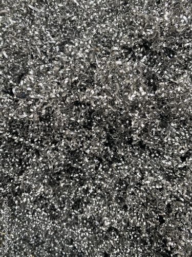Foto Fine Metal Shavings Texture Industrial Abstract Background
