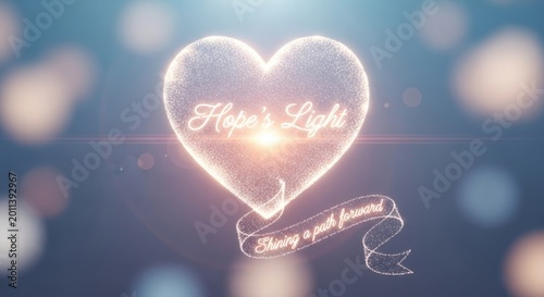 Hope's Light Heart Shining Path Forward