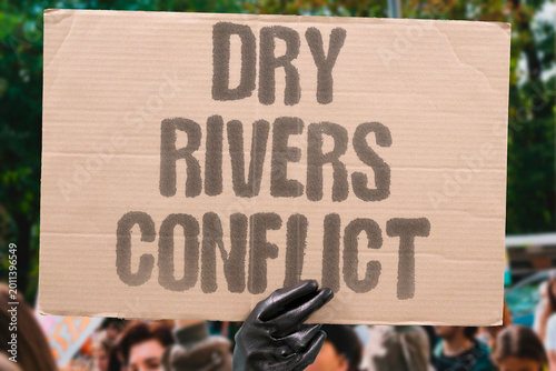 Photography "Dry Rivers Conflict" Shrinking waterways become disputed boundaries between communities and nations