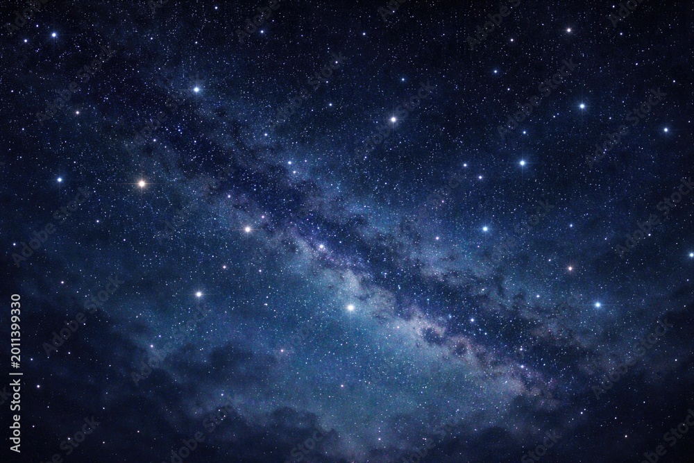 Fototapeta premium star filled night sky background with soft glowing points and textured surface
