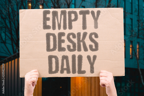 Obraz na płótnie "Empty Desks Daily" Classrooms without permanent teachers leave students without consistent instruction