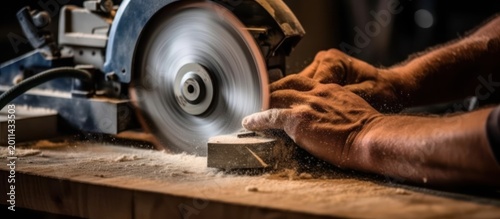 Experience the raw power and meticulous precision of master woodworking in action.