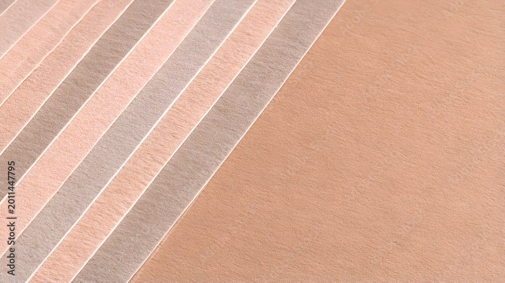 Fototapeta premium Overlapping layers of textured fabric in shades of tan and brown