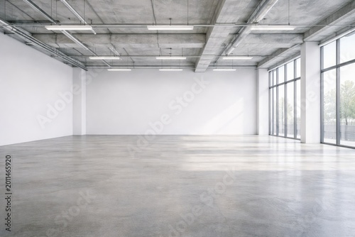 Vacant premises showcasing open copy space for writing